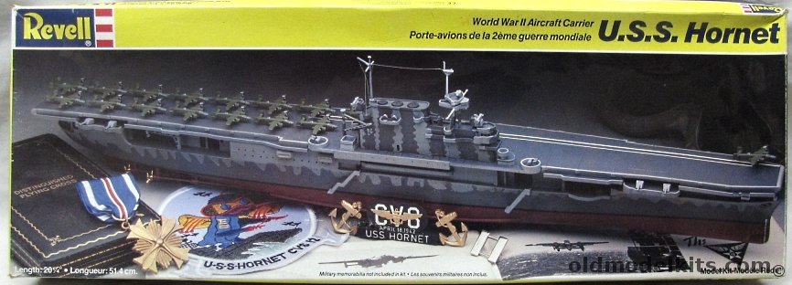 Revell 1/490 USS Hornet CV-8 - With Doolittle B-25s, 5223 plastic model kit